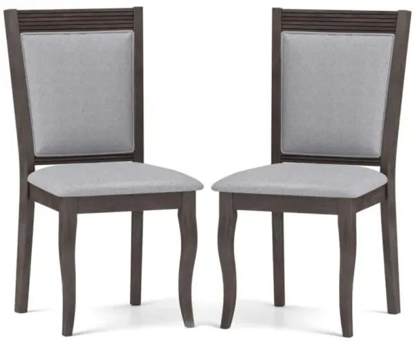 Hivvago Wood Dining Chairs Set of 2 with Rubber Wood Frame and Padded Seat