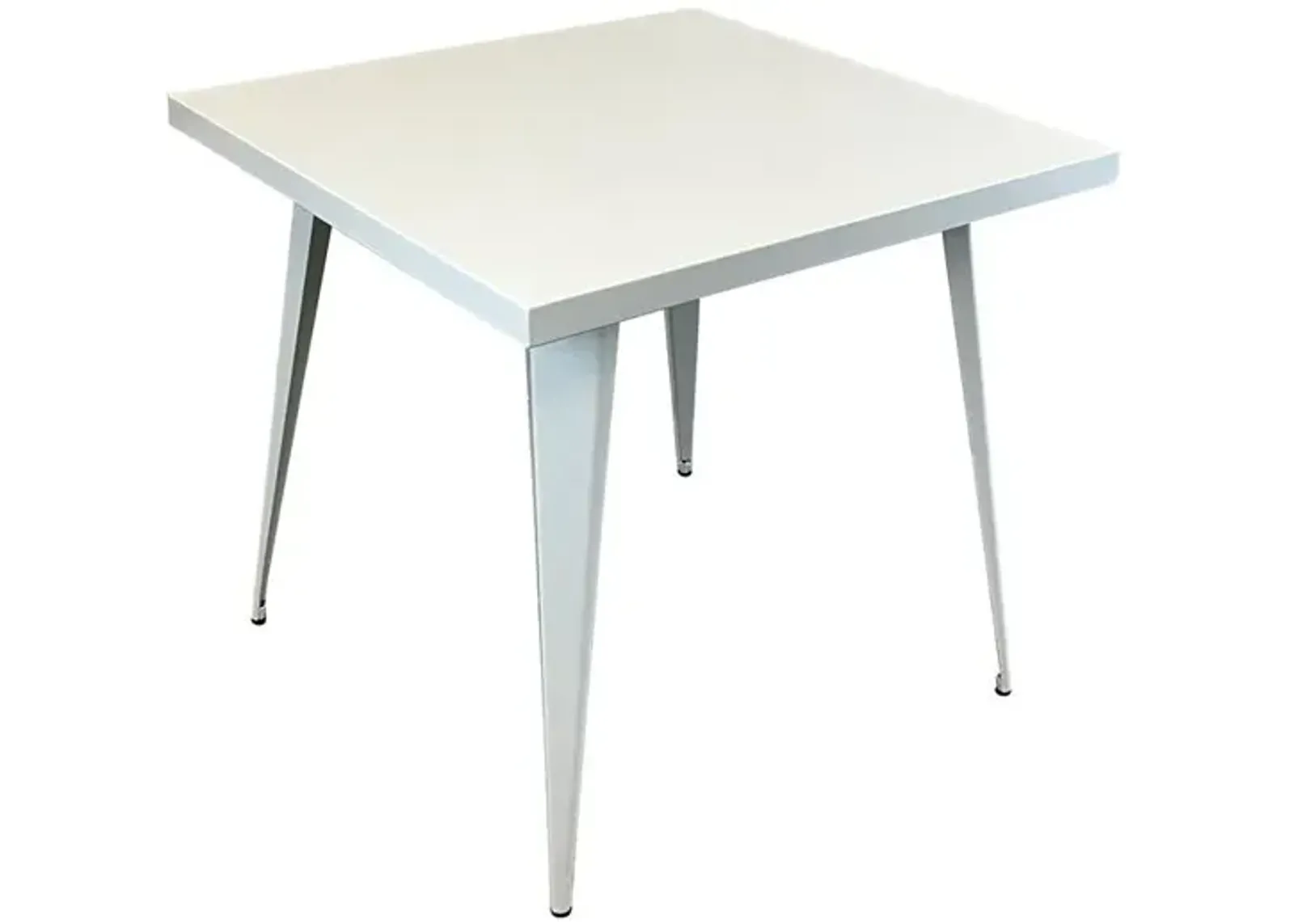 Square Metal Top Dining Table W/ Metal Legs