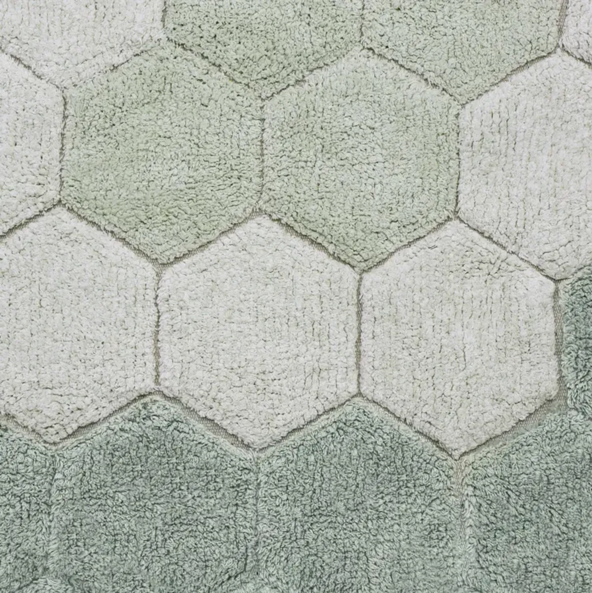 Washable rug Round Honeycomb Golden