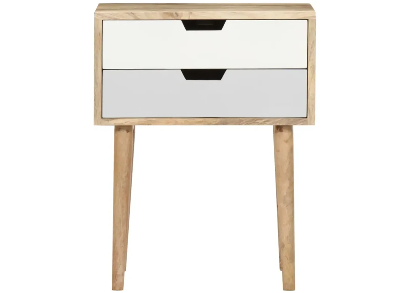 vidaXL Bedside Cabinet 18.5"x13.8"x23.2" Solid Mango Wood