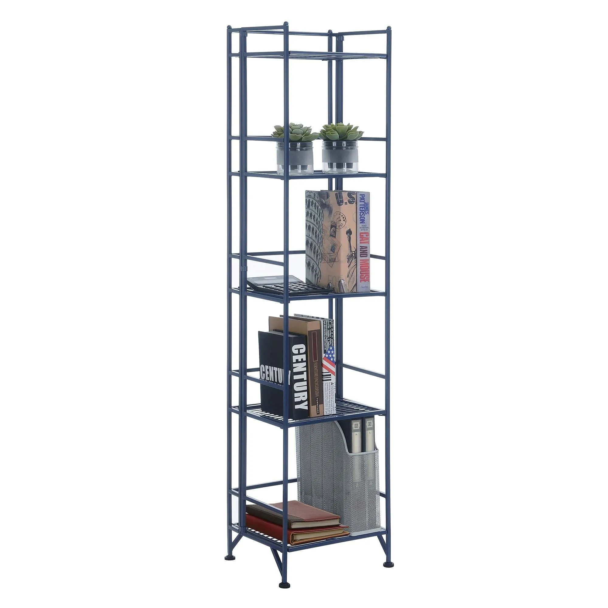 Xtra Storage 5 Tier Folding Metal Shelf