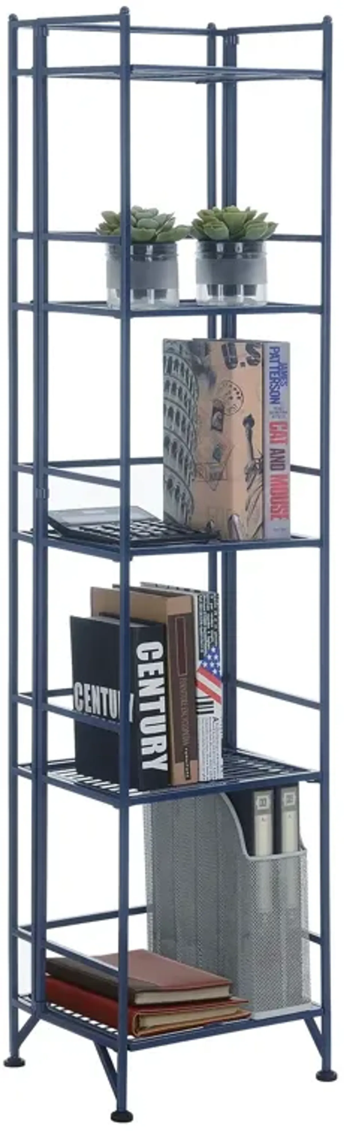 Xtra Storage 5 Tier Folding Metal Shelf