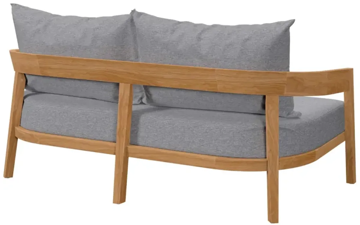 Modway - Brisbane Teak Wood Outdoor Patio Loveseat