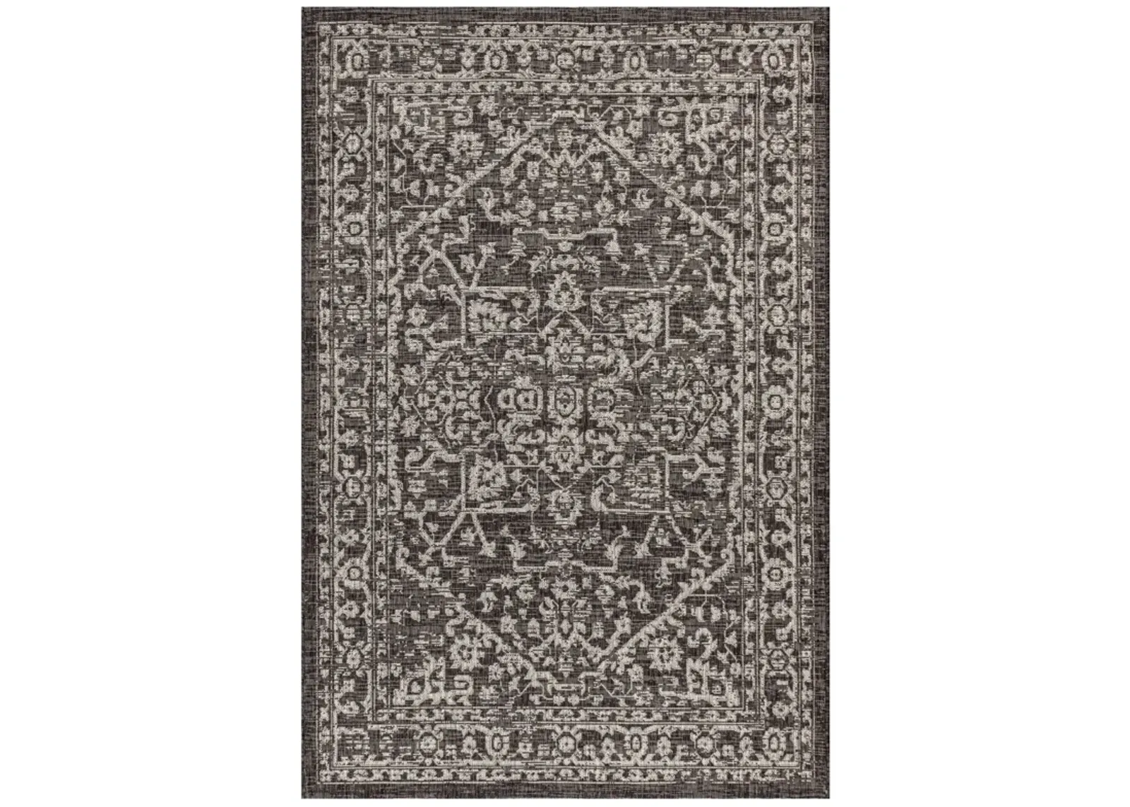 Malta Bohemian Medallion Textured Weave Indoor/Outdoor Area Rug