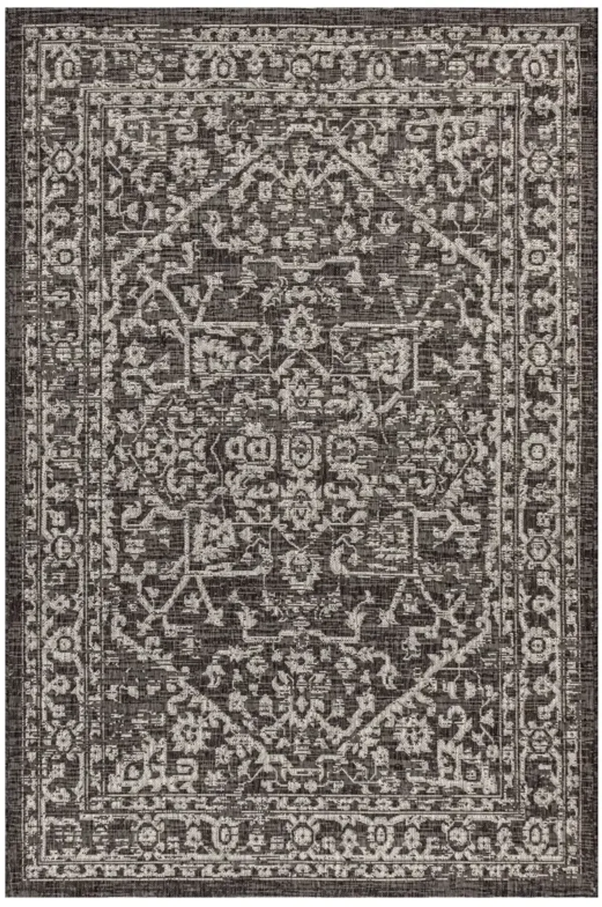 Malta Bohemian Medallion Textured Weave Indoor/Outdoor Area Rug