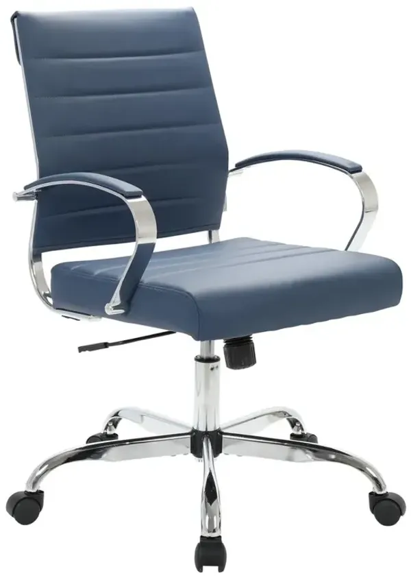 LeisureMod Benmar Leather Office Chair