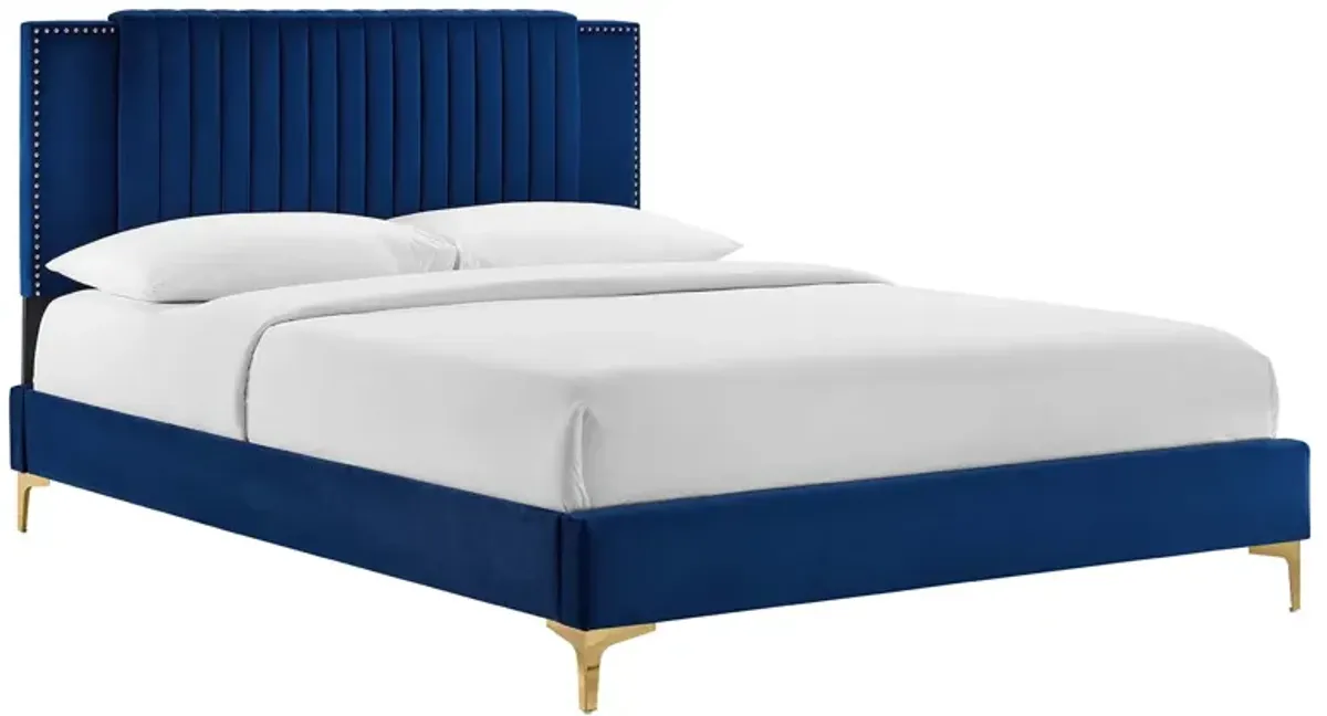 Modway - Zahra Channel Tufted Performance Velvet King Platform Bed