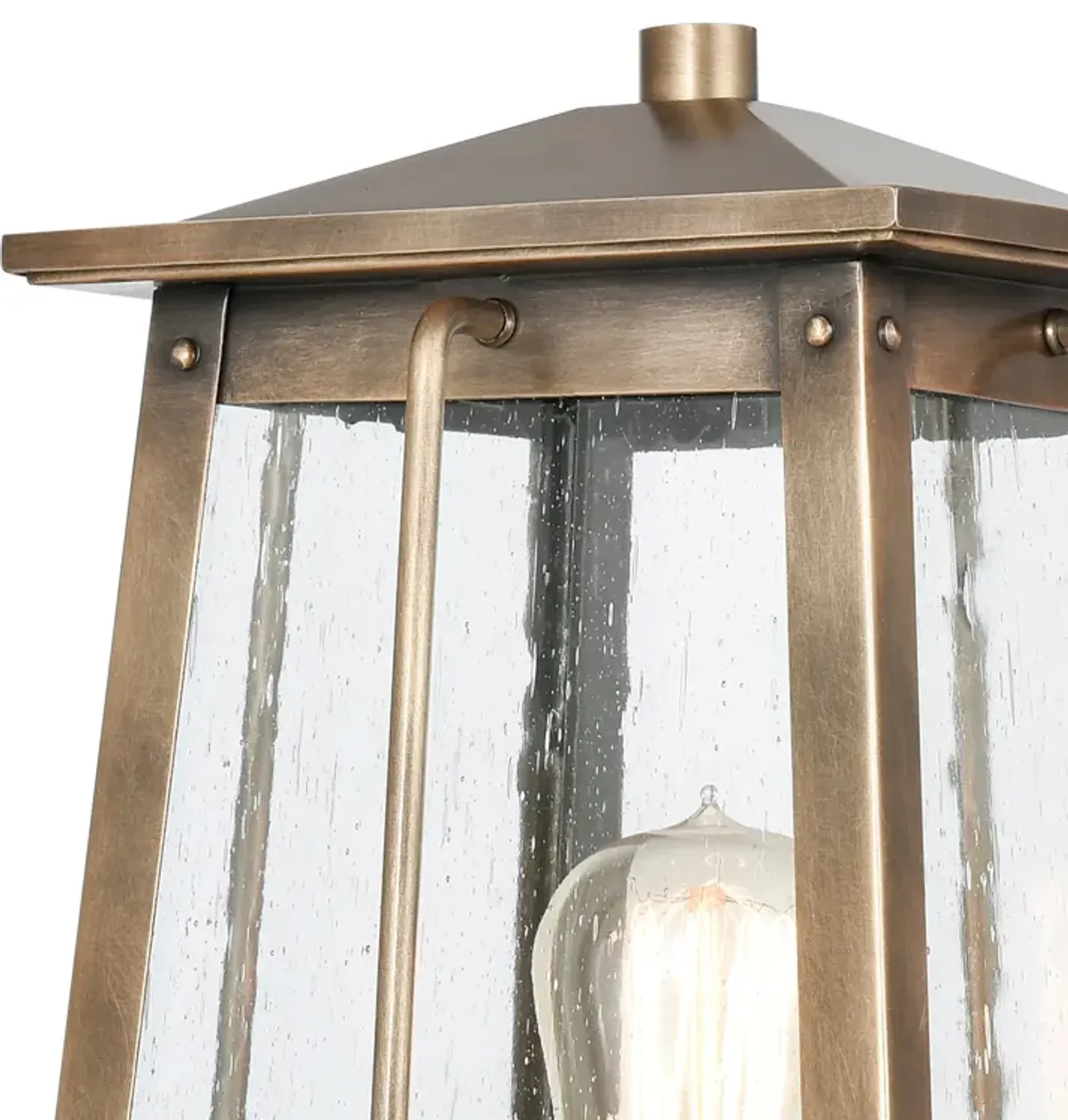 Kirkdale 17'' High Brass 2-Light Outdoor Post Light