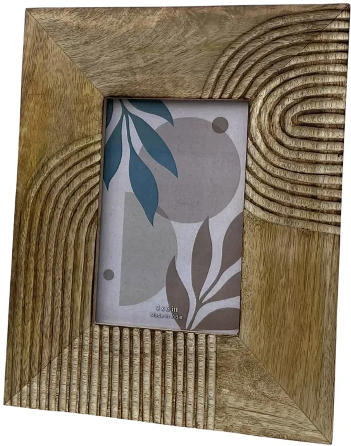 5"x7" Brwn Mango Wood Arch Frm