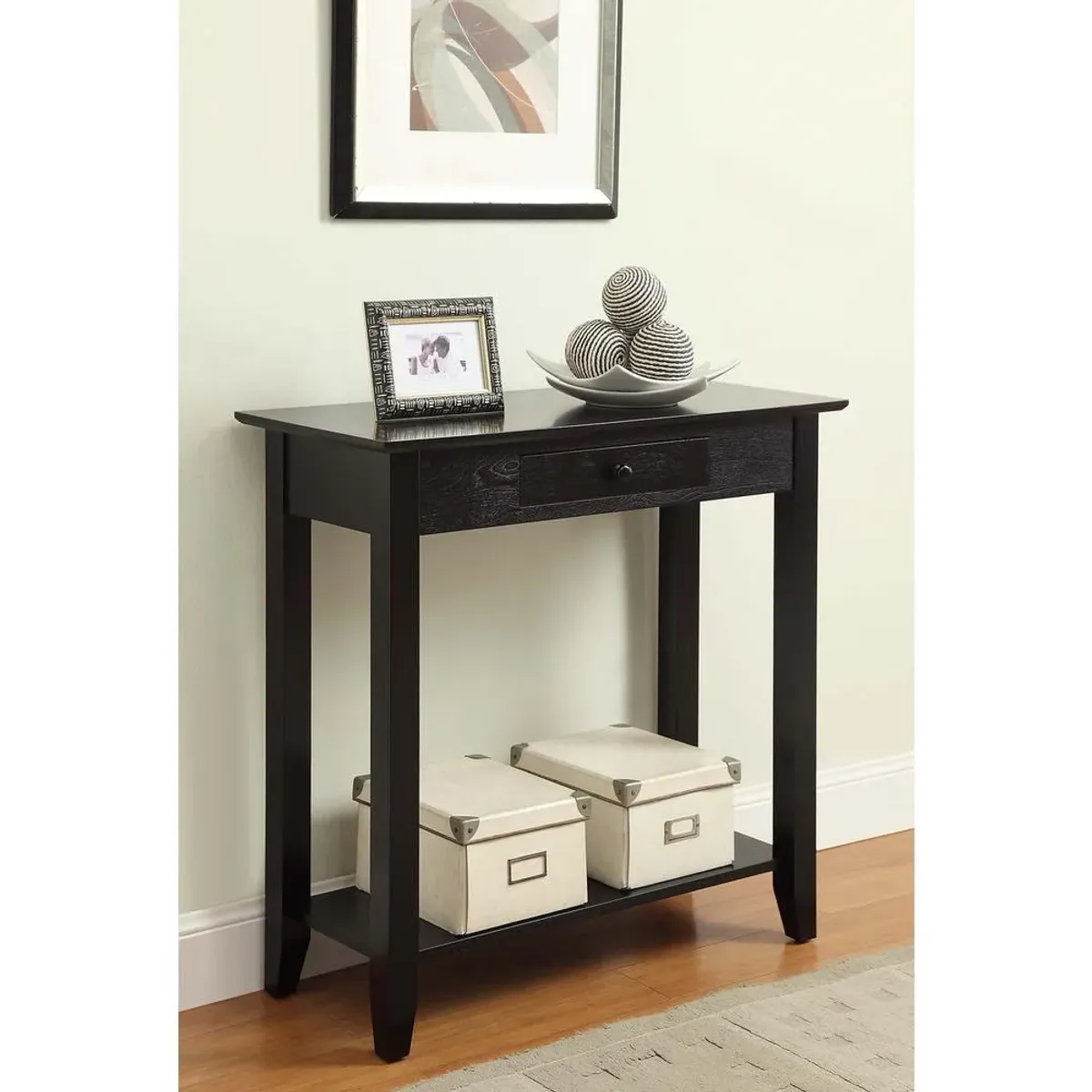 Convience Concept, Inc. American Heritage Hall Table with Drawer and Shelf