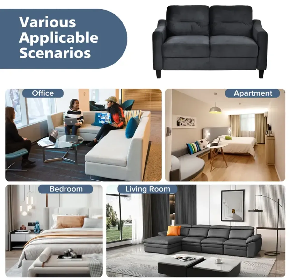 Couch Comfortable Sectional Couches And Sofas For Living Room Bedroom Office Small Space