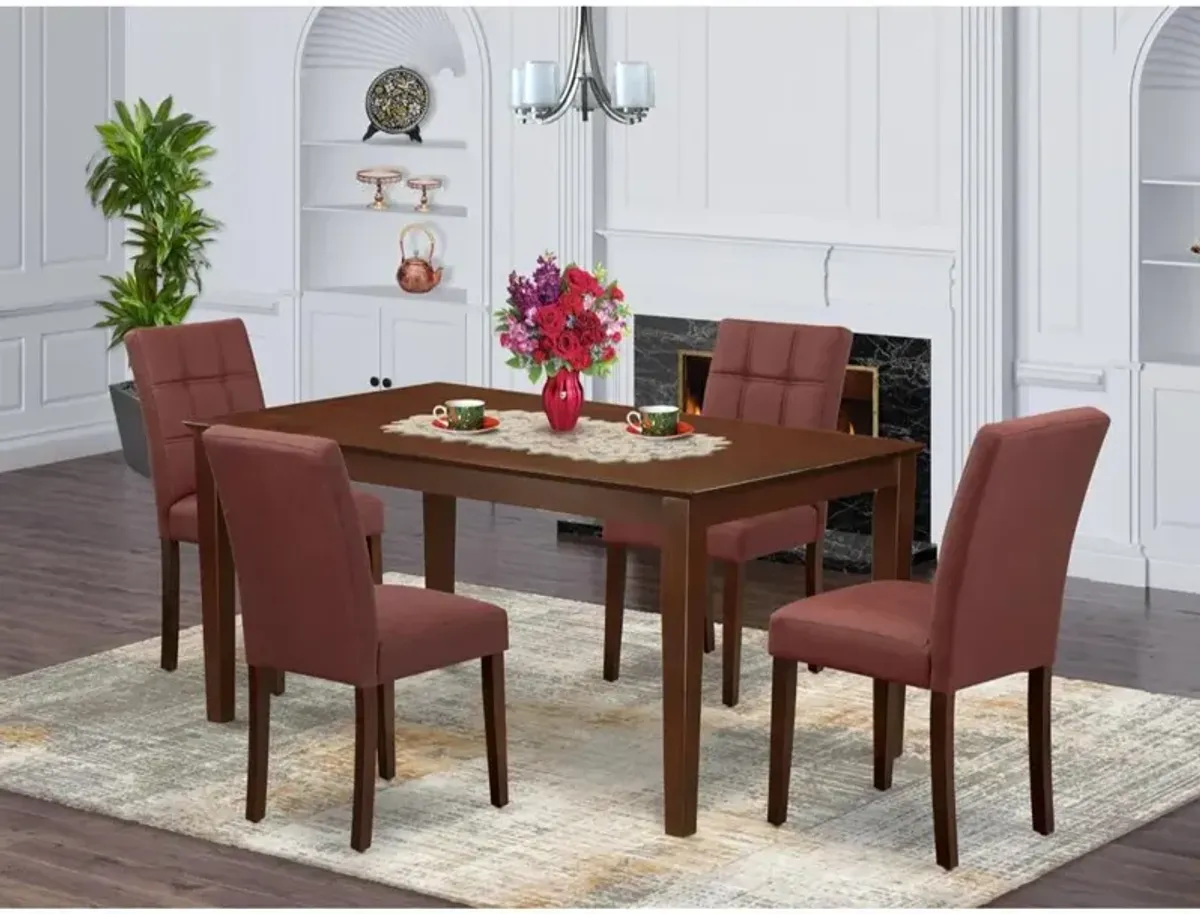 5 Piece Mid Century Dining Set contain A Dining Table