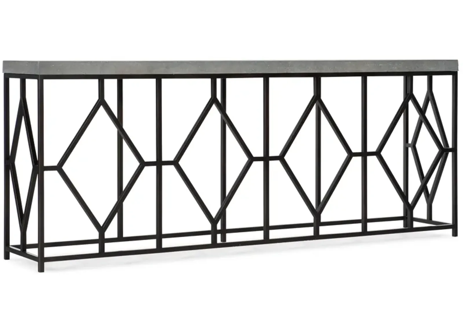 Ciao Bella Metal and Faux Concrete Console Table