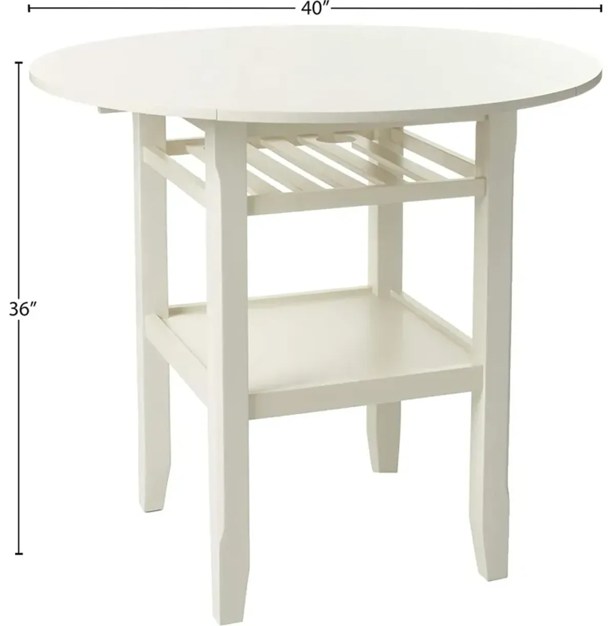 Tartys Counter Height Table In Cream