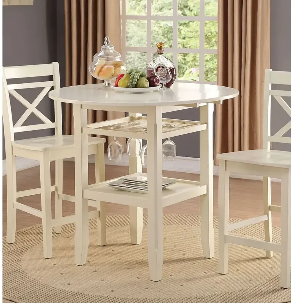 Tartys Counter Height Table In Cream