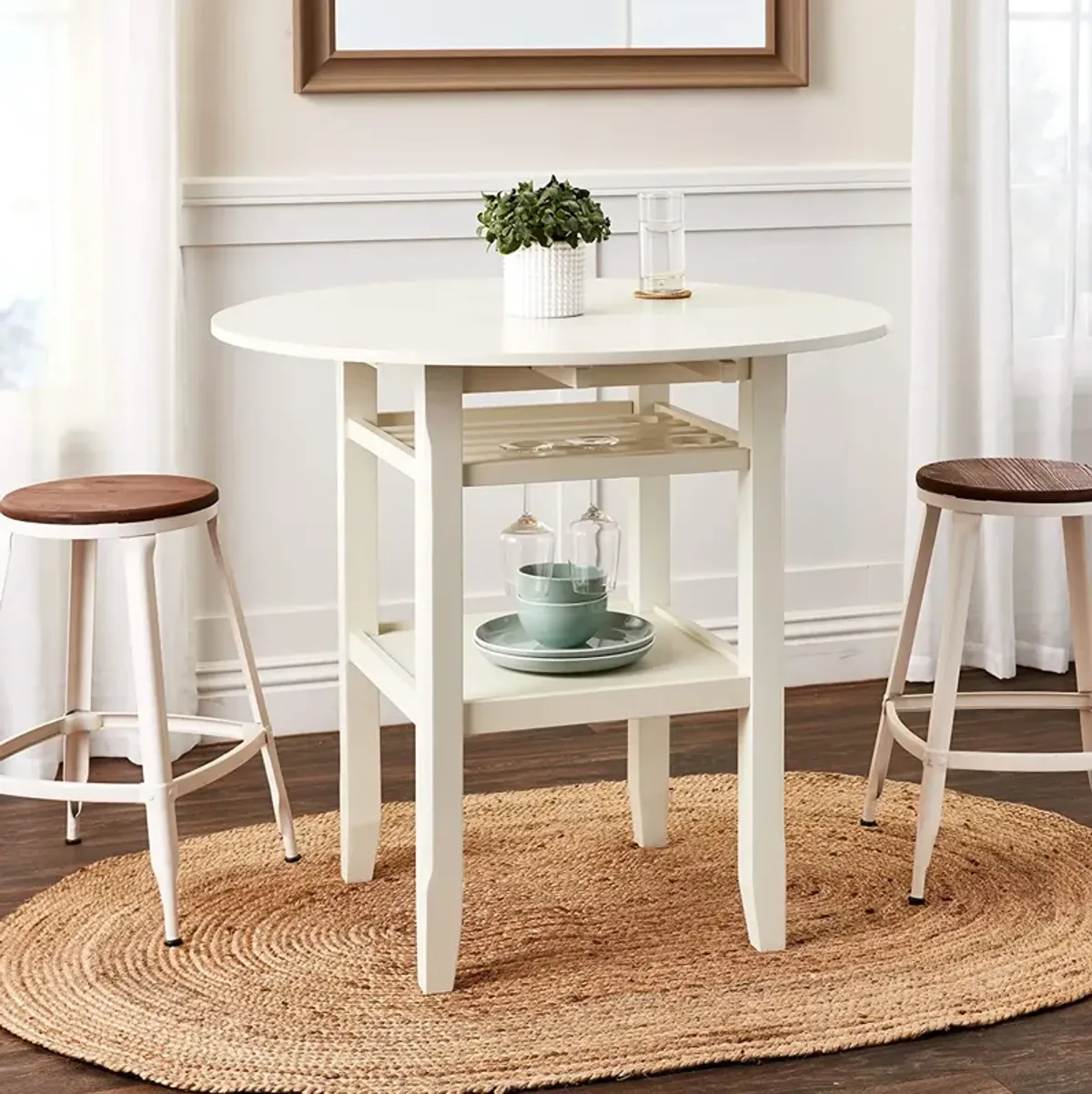 Tartys Counter Height Table In Cream