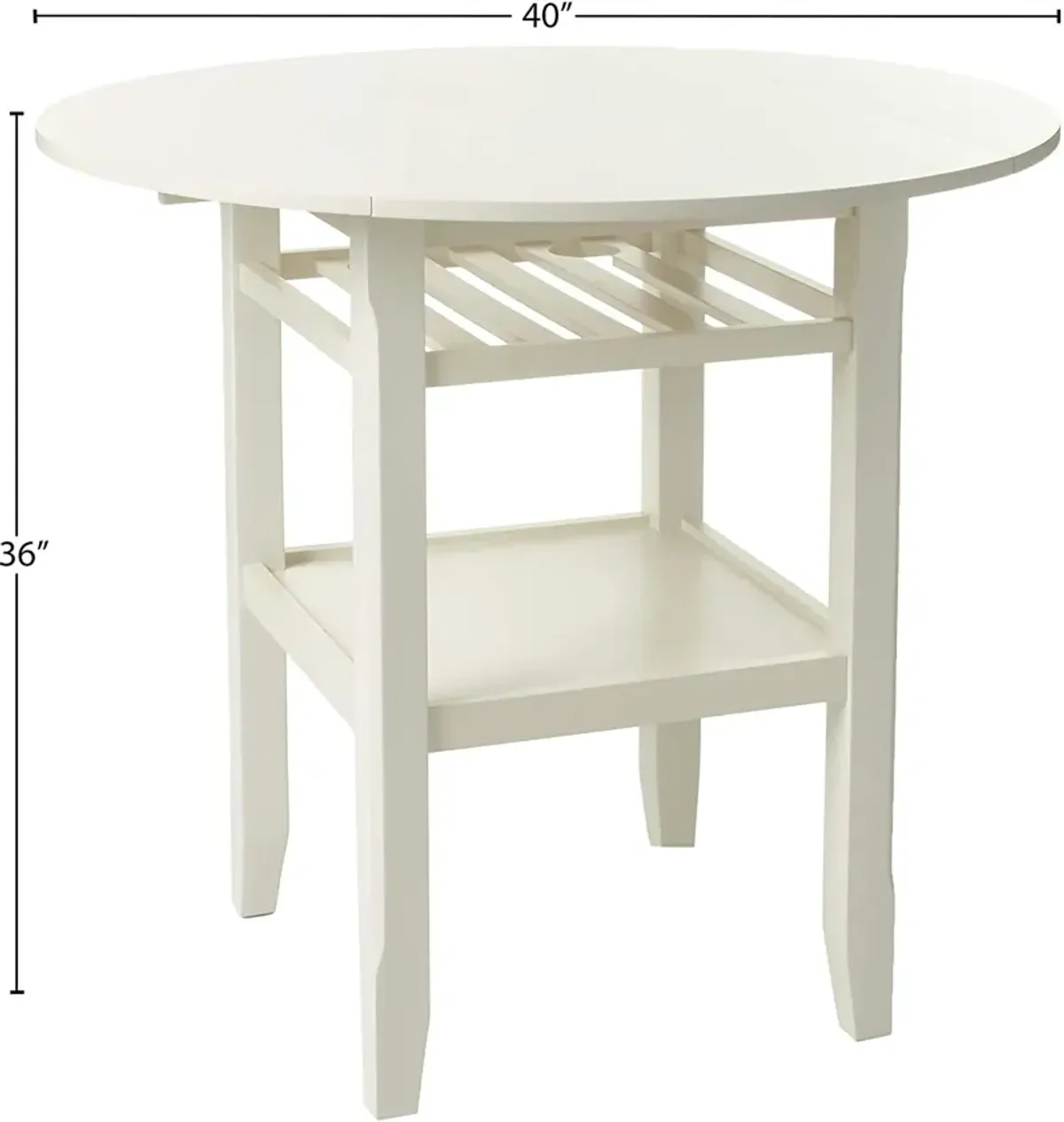 Tartys Counter Height Table In Cream