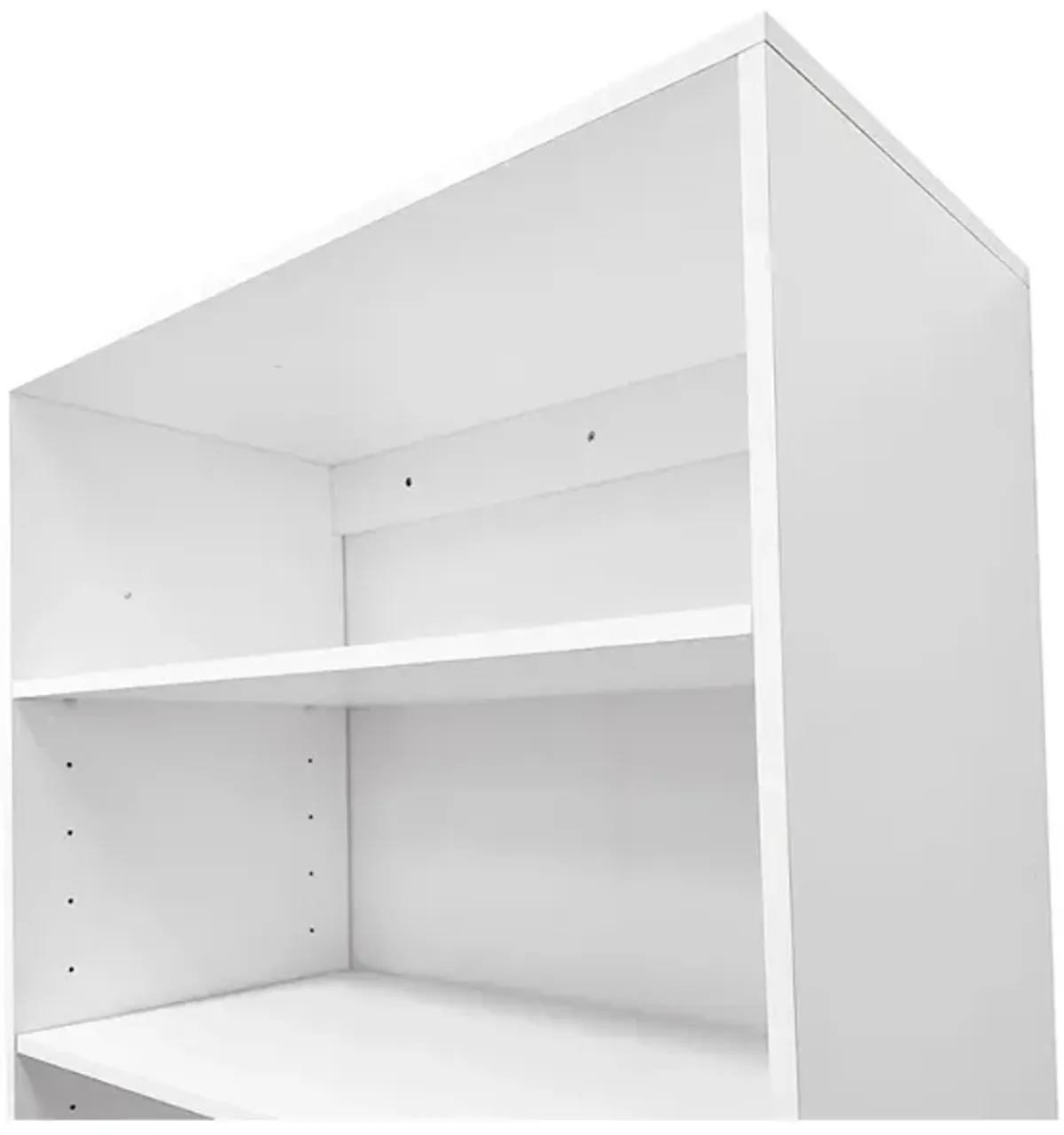 71" High Wardrobe Closet System with 4 Closet Drawers, Walk-in Closet Organizers and Storage, Wooden Clothes Organizer,White