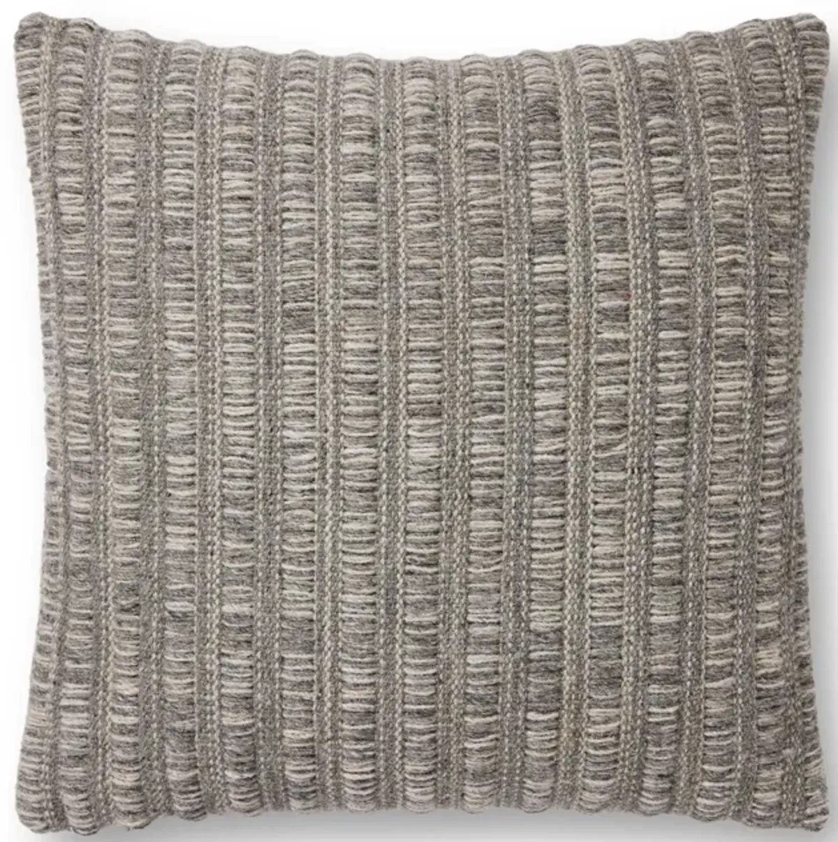 Kit PAL0020 Grey/Natural 22''x22'' Polyester Pillow by Amber Lewis x Loloi