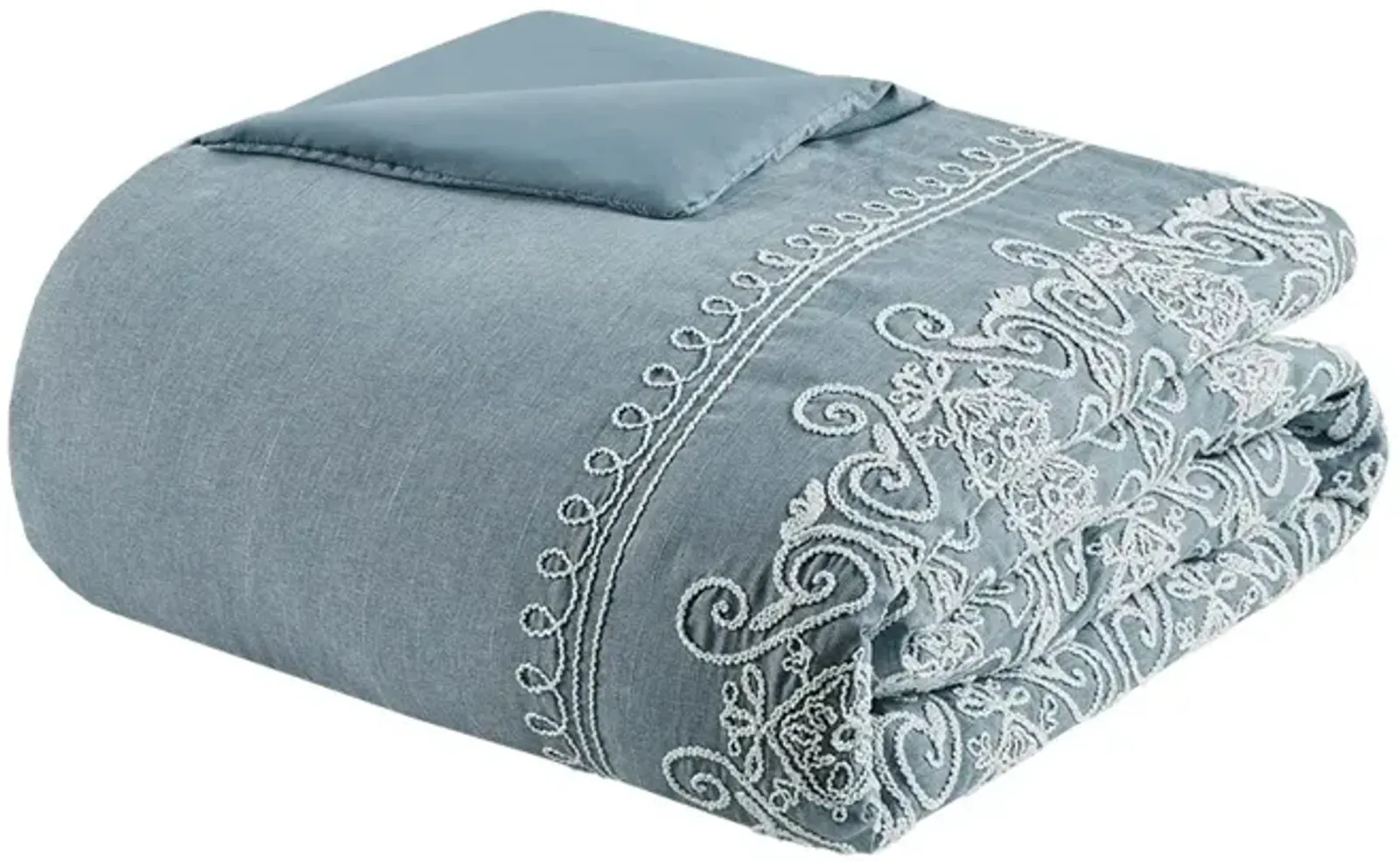 Gracie Mills Alyssa All-Season Serenity: 3-Piece Reversible Cotton Coverlet Set