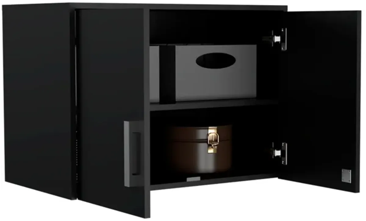 Wall Storage Cabinet Lions, Garage, Black