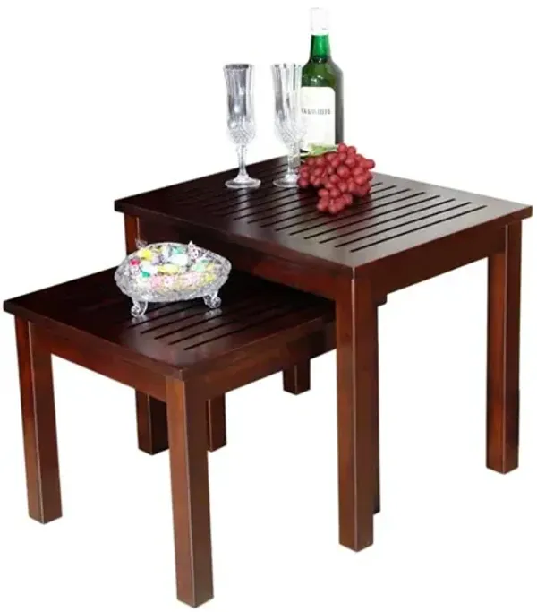 Mahogany Nesting Table  (set of 2 pcs)