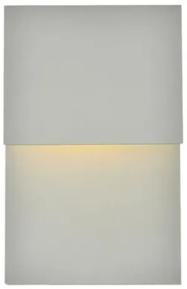 Living District Raine Integrated LED wall sconce  in silver