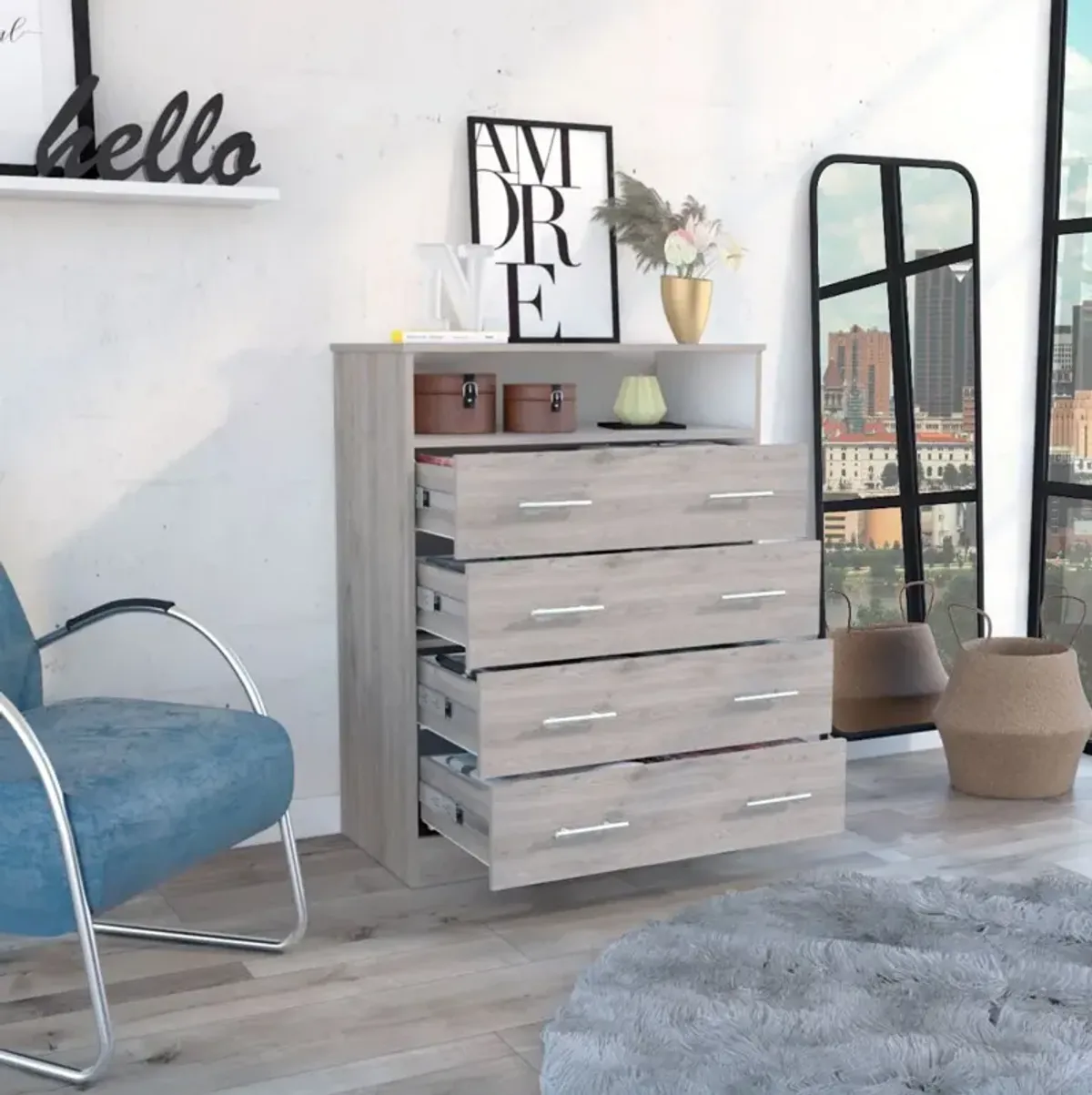 Lagos Four Drawer Dresser