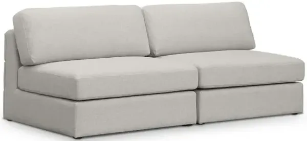 Meridian Furniture Beckham Beige Durable Linen Textured Fabric Modular Sofa