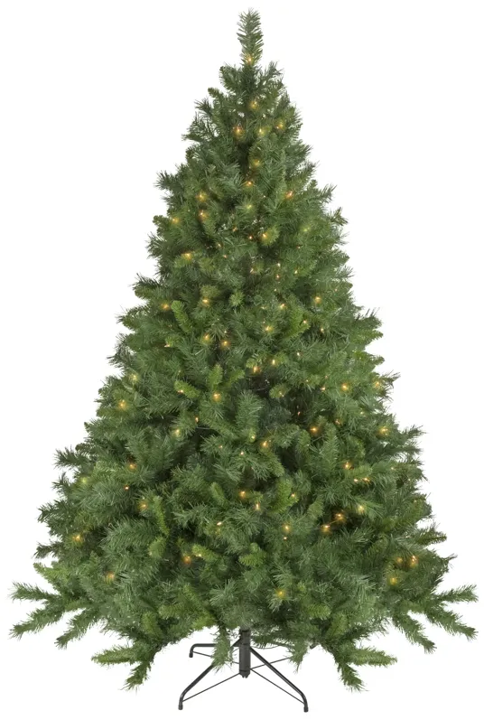 6.5' Pre-Lit Chatham Pine Artificial Christmas Tree  Clear Lights