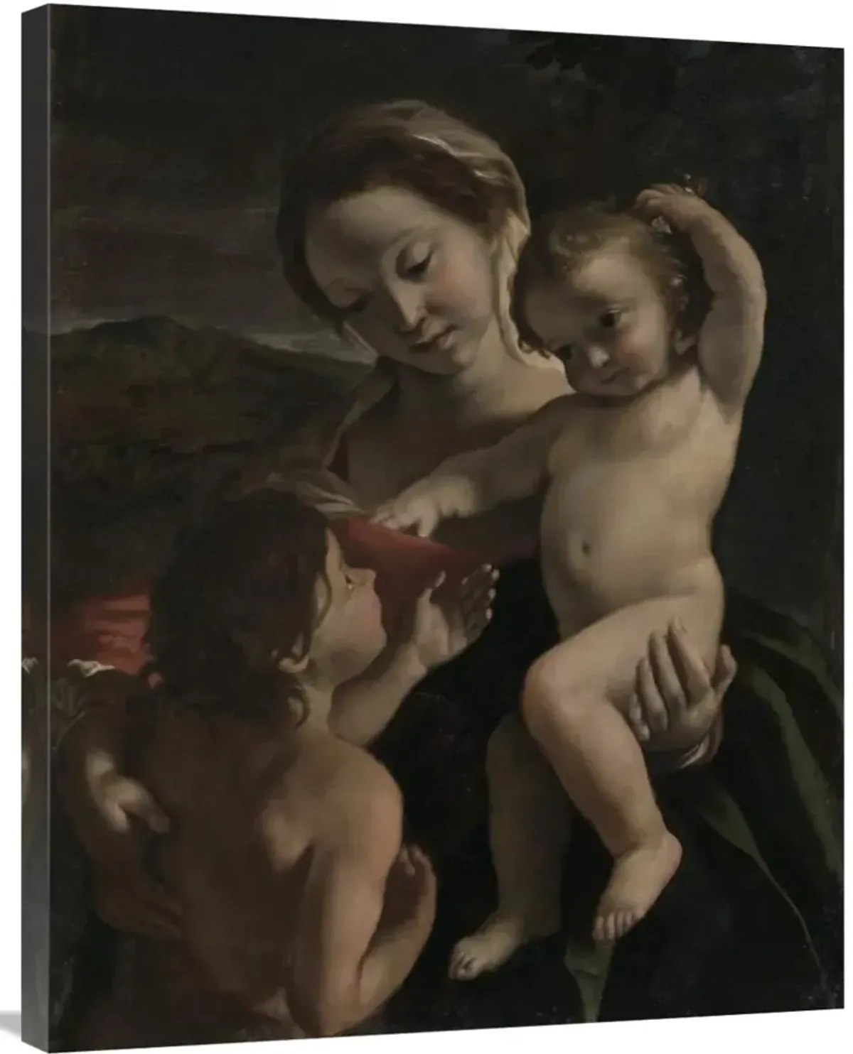 Madonna and Child with the Infant Saint John the Baptist-Canvas Art-28x35
