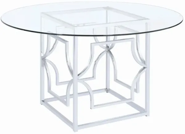 Starlight Dining Table Base Chrome