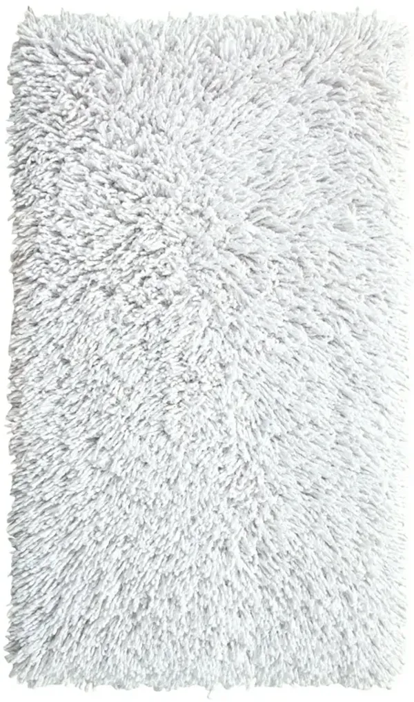Knightsbridge Melbourne 220 GSF Non Skid Back Bath Rug 24 x 40 - White