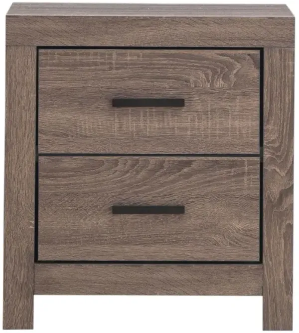 Brantford 2-drawer Nightstand Barrel Oak