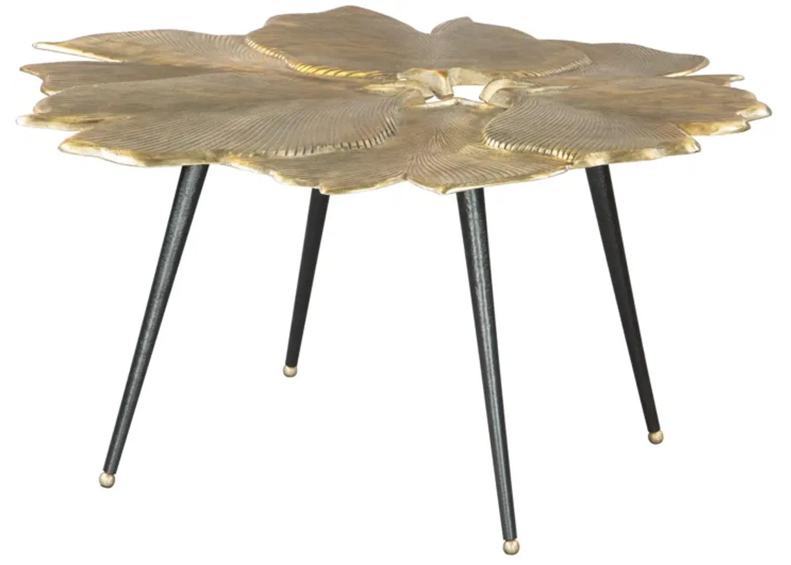 Gingko Coffee Table Antique Brass