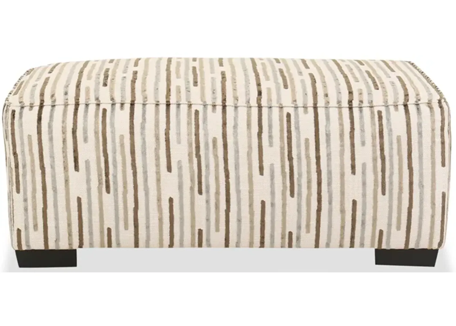 Titan Striped Ottoman