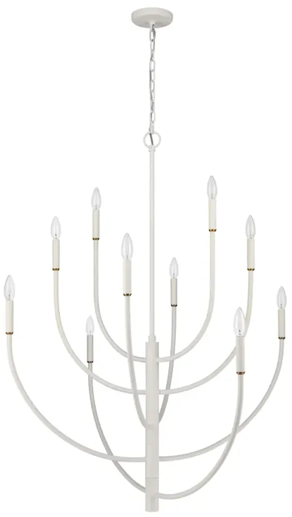 Continuance 42'' Wide 10-Light White Chandelier