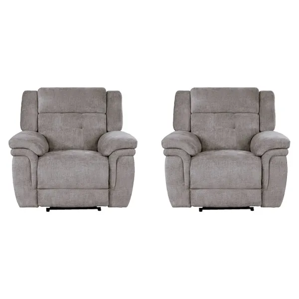 Parker Living Richland - Bristol Grey Power Recliner Two Pack