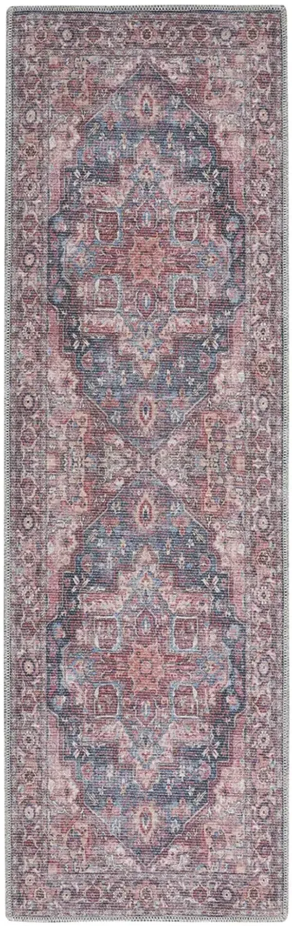 Machine Washable Series 1 SR101 Multicolor 2' x 6' Rug