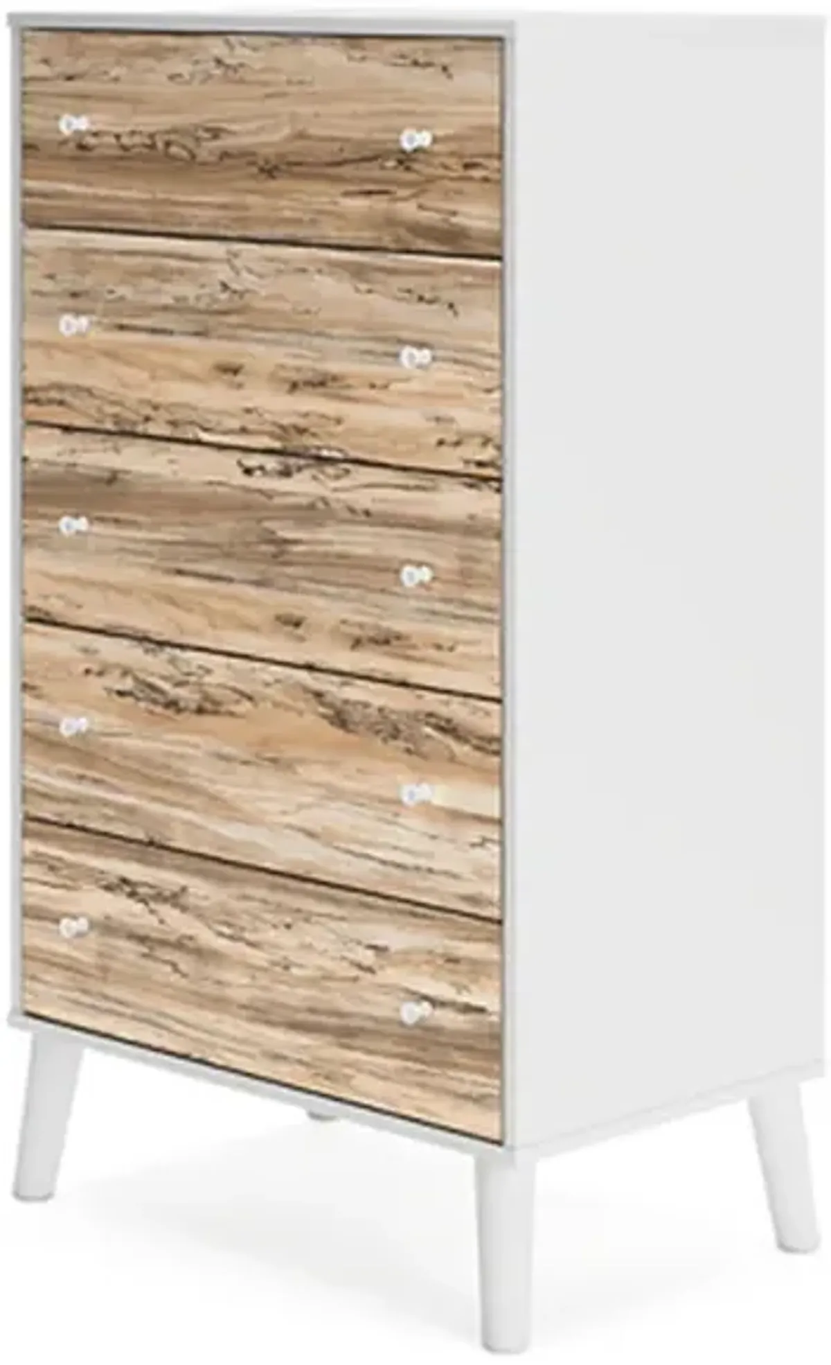 Piperton 5 Drawer Chest of Drawers in White