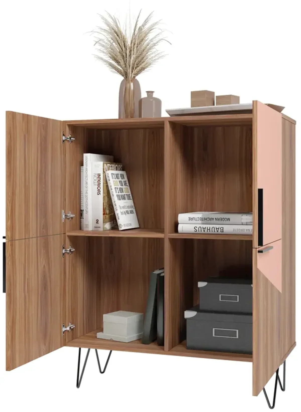 Beekman Brown and Pink Cabinet