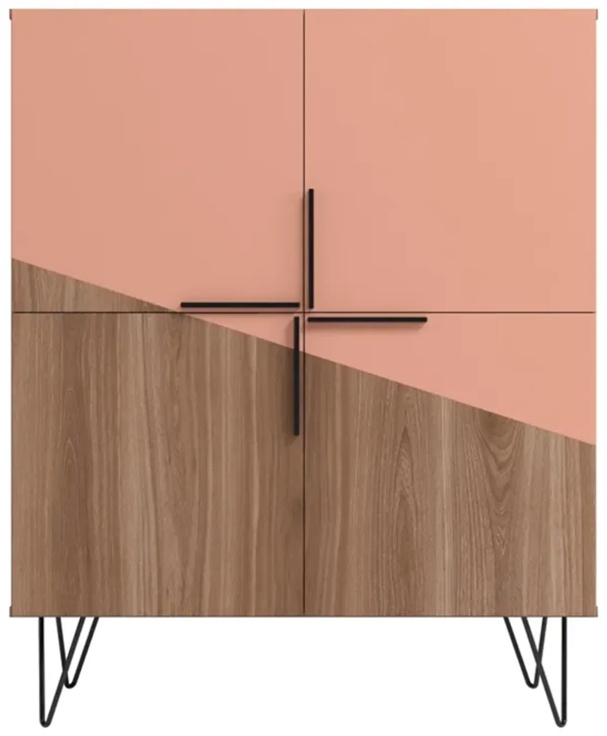 Beekman Brown and Pink Cabinet