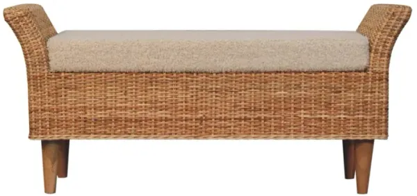 Artisan Furniture Solid Wood Riviera Woven Bench