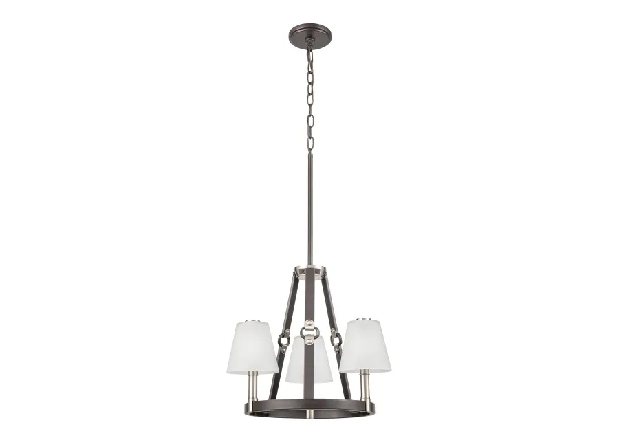 Armstrong Grove 18" Wide 3-Light Chandelier