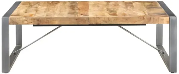 vidaXL Coffee Table 47.2"x47.2"x15.7" Rough Mango Wood