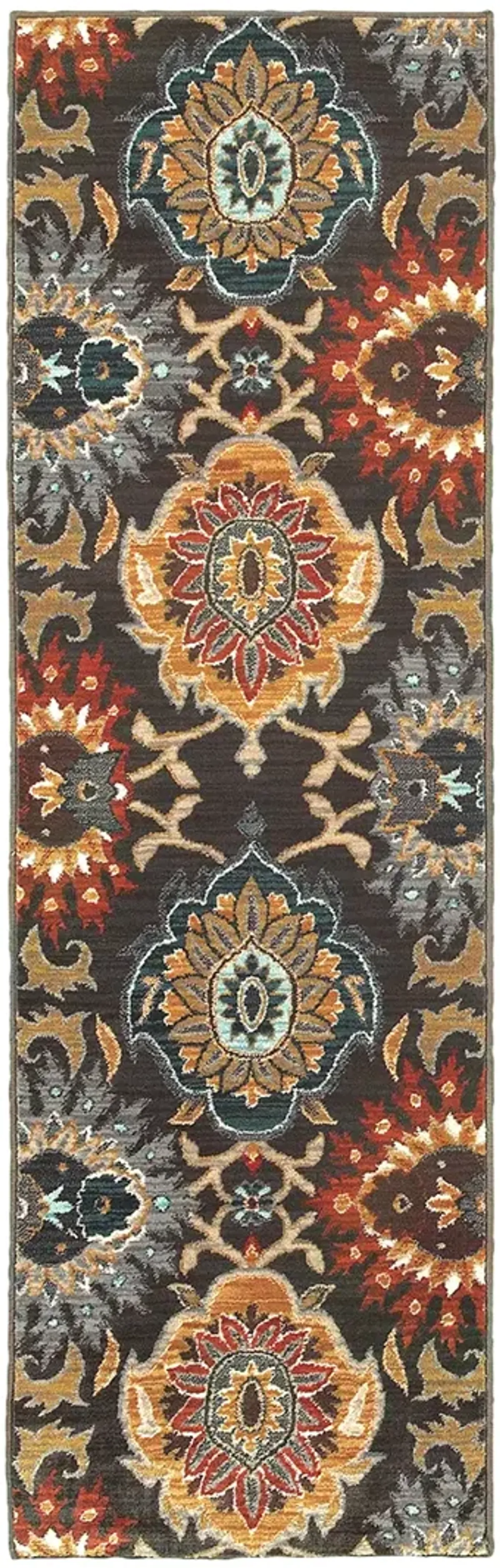 Sedona 2'3" x 7'6" Charcoal Rug