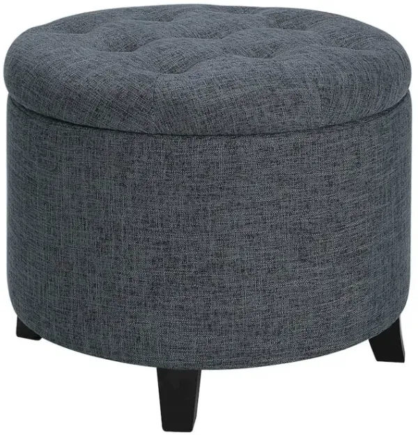 Convenience Concepts Designs4Comfort Round Storage Ottoman
