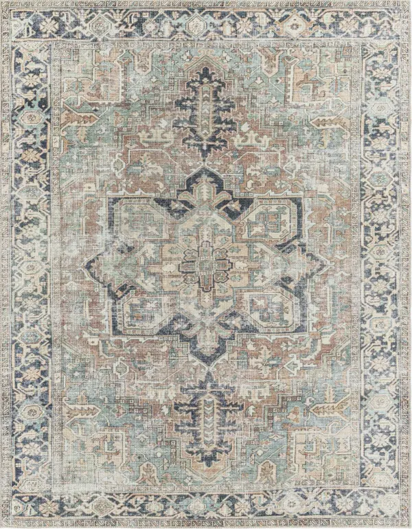 Kemer KMR-2307 2'7' x 7'3' Green Rug