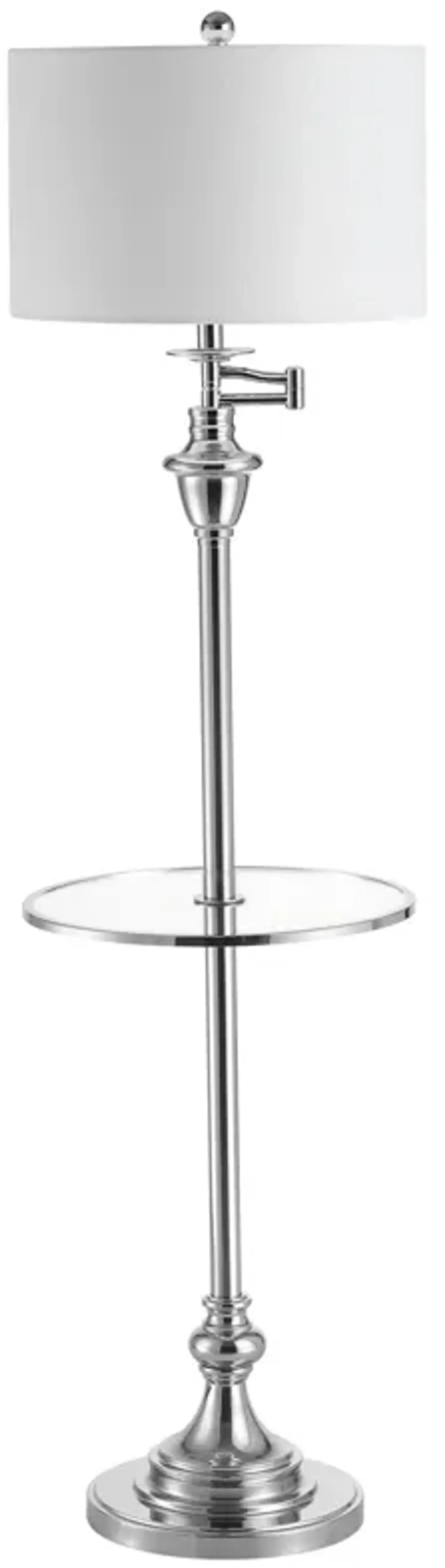 Cora Metal/Glass LED Side Table and Floor Lamp