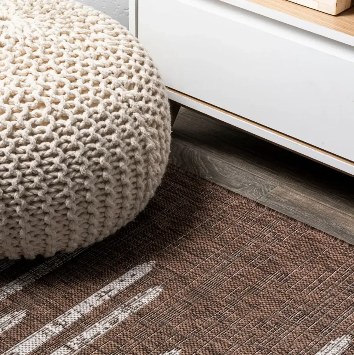 Zolak Berber Stripe Geometric Indoor/Outdoor Area Rug